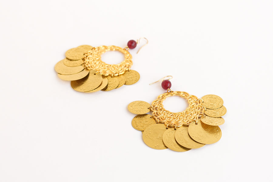 Belle boheme earrings gold