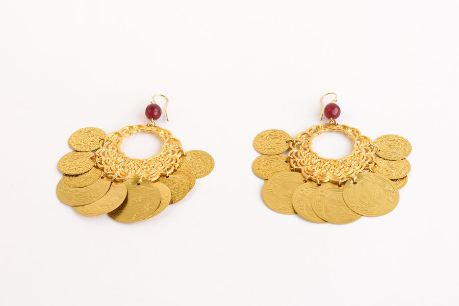 Belle boheme earrings gold