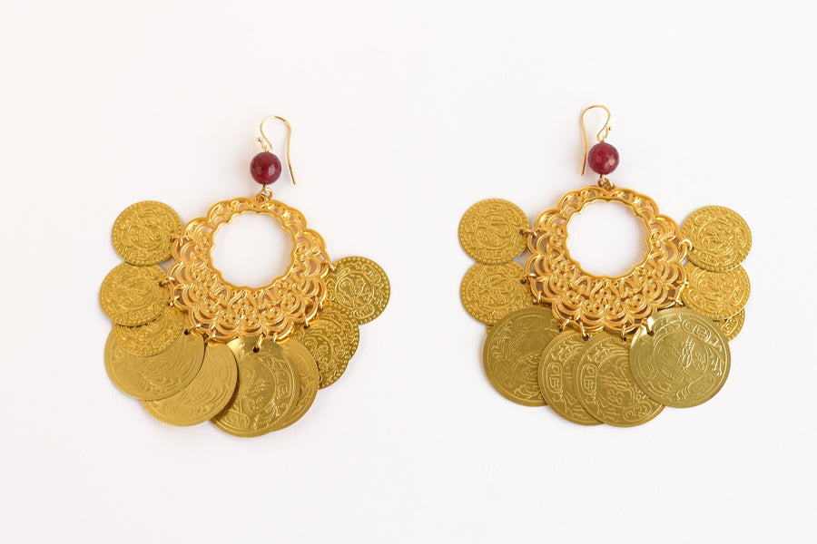 Belle boheme earrings gold