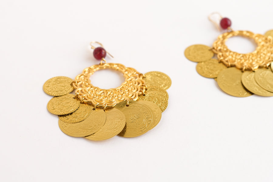 Belle boheme earrings gold