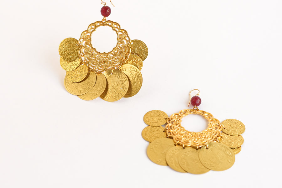 Belle boheme earrings gold