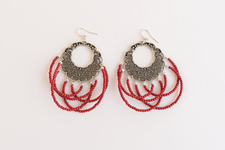 Passion temple earrings