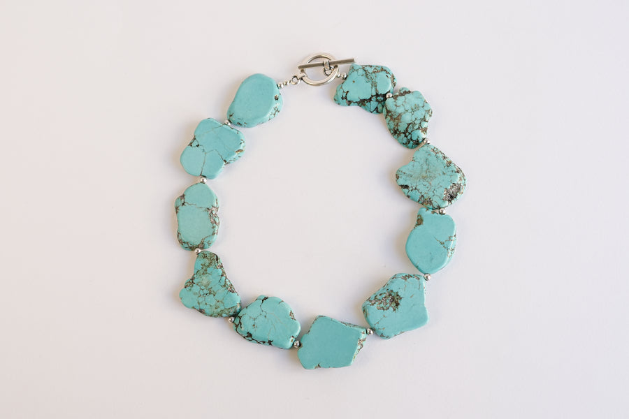 Turquoise stone necklace