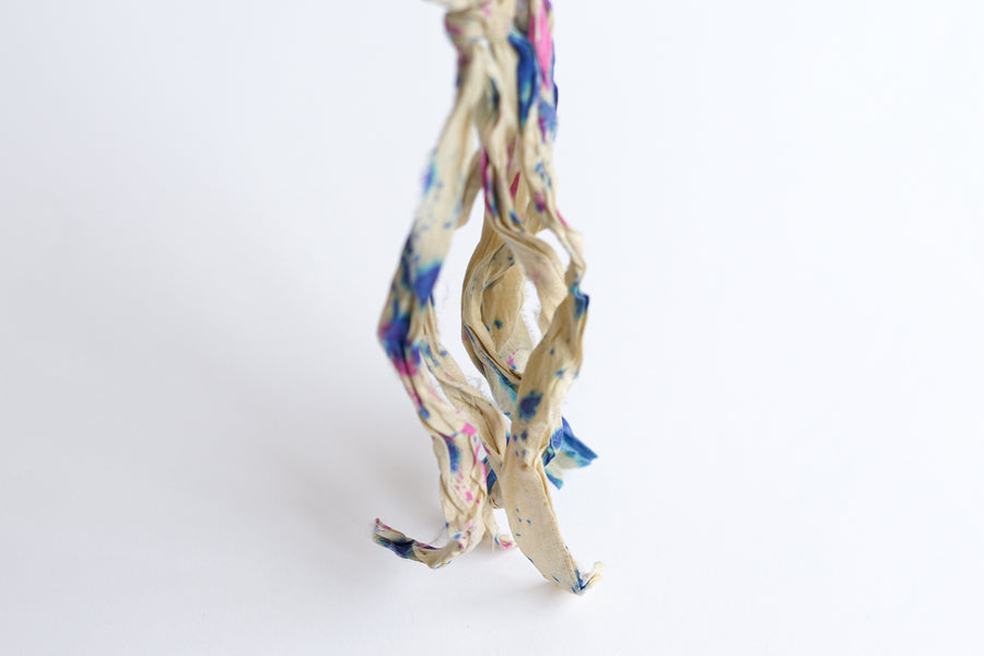 Silk circle earrings