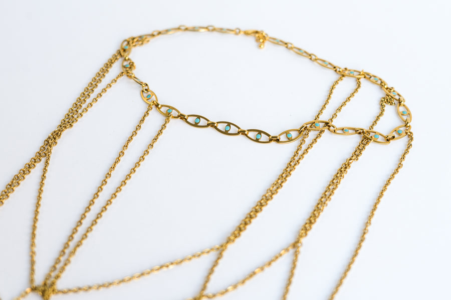 Eye collar necklace