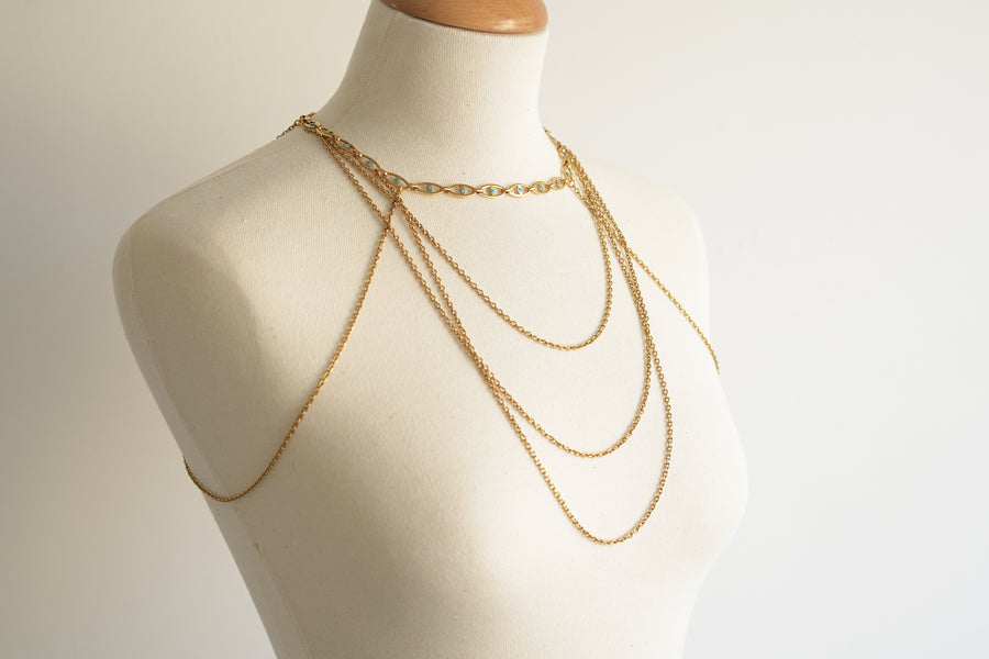 Eye collar necklace