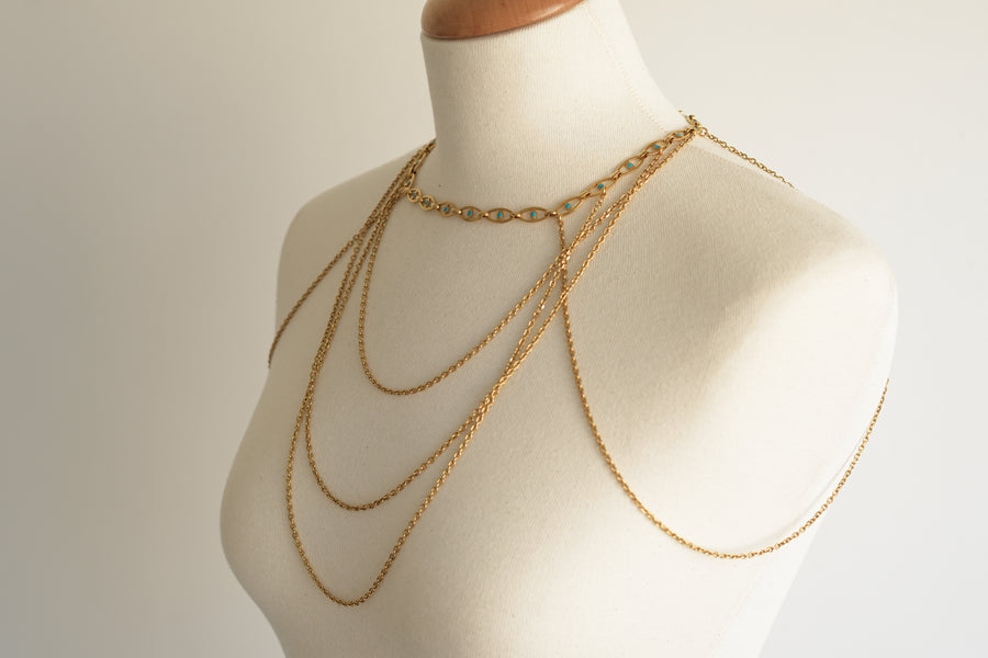 Eye collar necklace