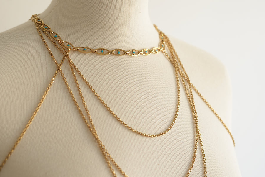 Eye collar necklace