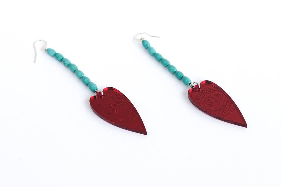 Passion mirror earrings