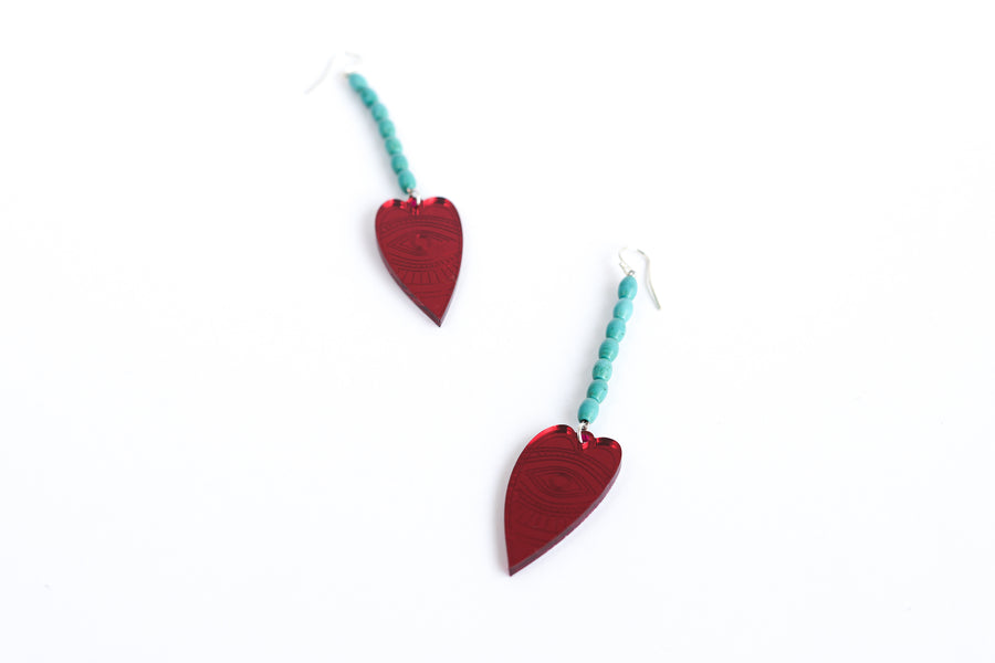 Passion mirror earrings