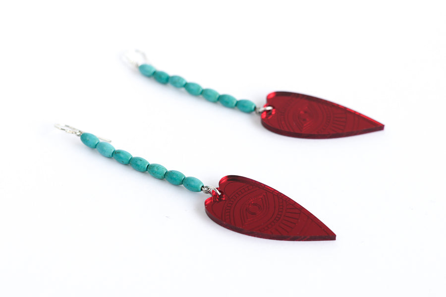 Passion mirror earrings