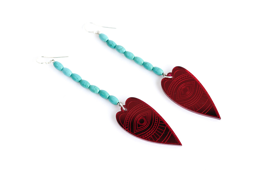 Passion mirror earrings