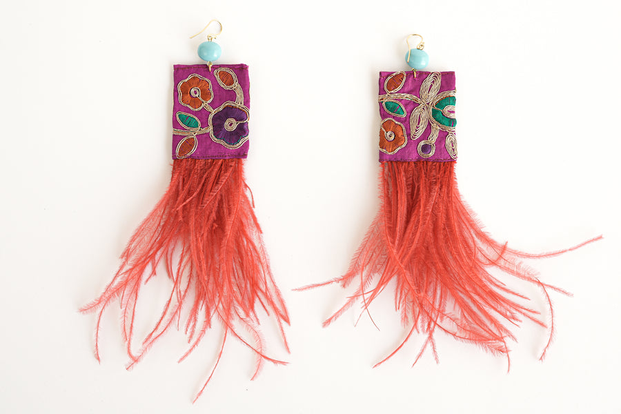 Manifesto earrings (orange)